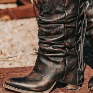 Women's Brown Leather Boots
